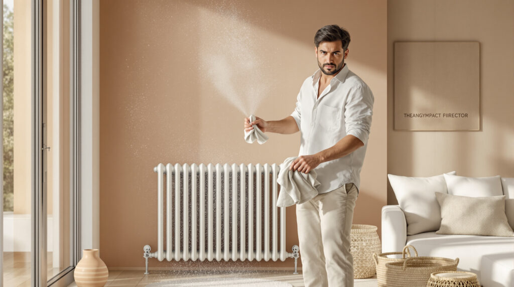 Caloriferi pieni di polvere? Se non li pulisci così, stai sprecando il 20% di calore (e soldi)