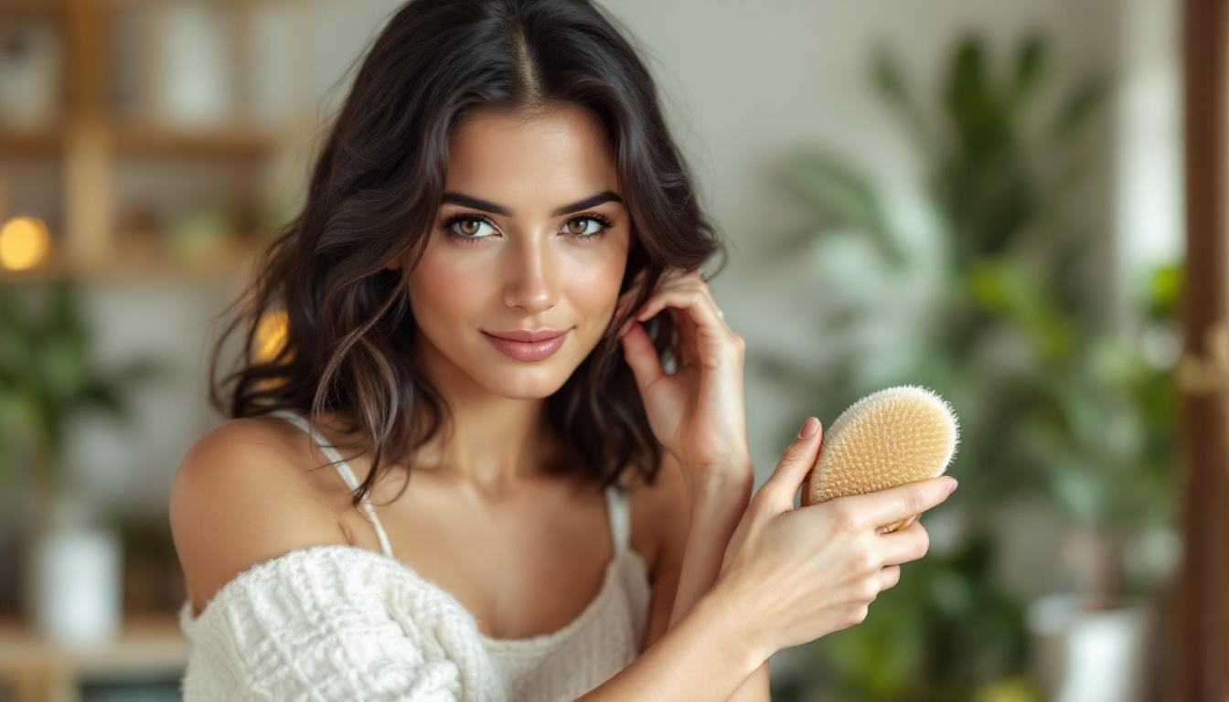 scopri il dry brushing, la tecnica di massaggio a secco che sta conquistando l'italia per migliorare la circolazione e donare una pelle più sana e luminosa.