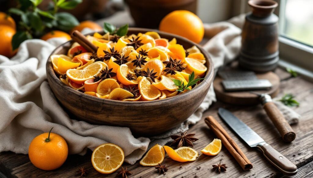 Il pot-pourri fatto in casa con scorze di agrumi e spezie: la ricetta della nonna che costa zero