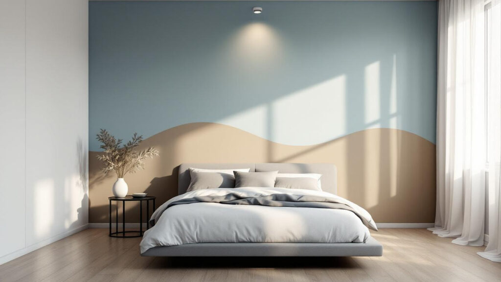 Parete d’accento in camera da letto: la posizione giusta e i colori che favoriscono il sonno