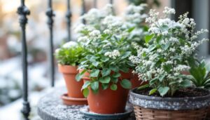 scopri i 3 segreti essenziali per far sopravvivere le tue piante in vaso sul balcone durante l'inverno e vederle fiorire in primavera.