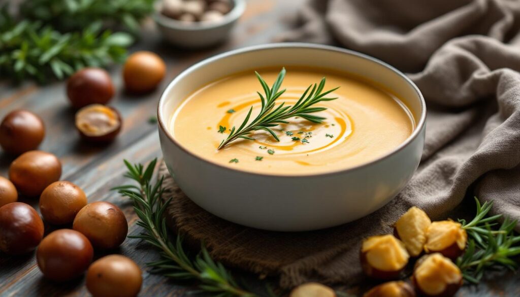 Questo primo piatto vegetariano conquista anche i carnivori: la vellutata di castagne che non ti aspetti