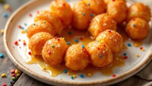 scopri il segreto delle nonne napoletane per preparare struffoli perfetti senza olio che schizza: il trucco della temperatura ideale per una frittura sicura e gustosa.